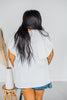 Off-White Bubble Sleeve Front Tie Top - Whiskey Skies