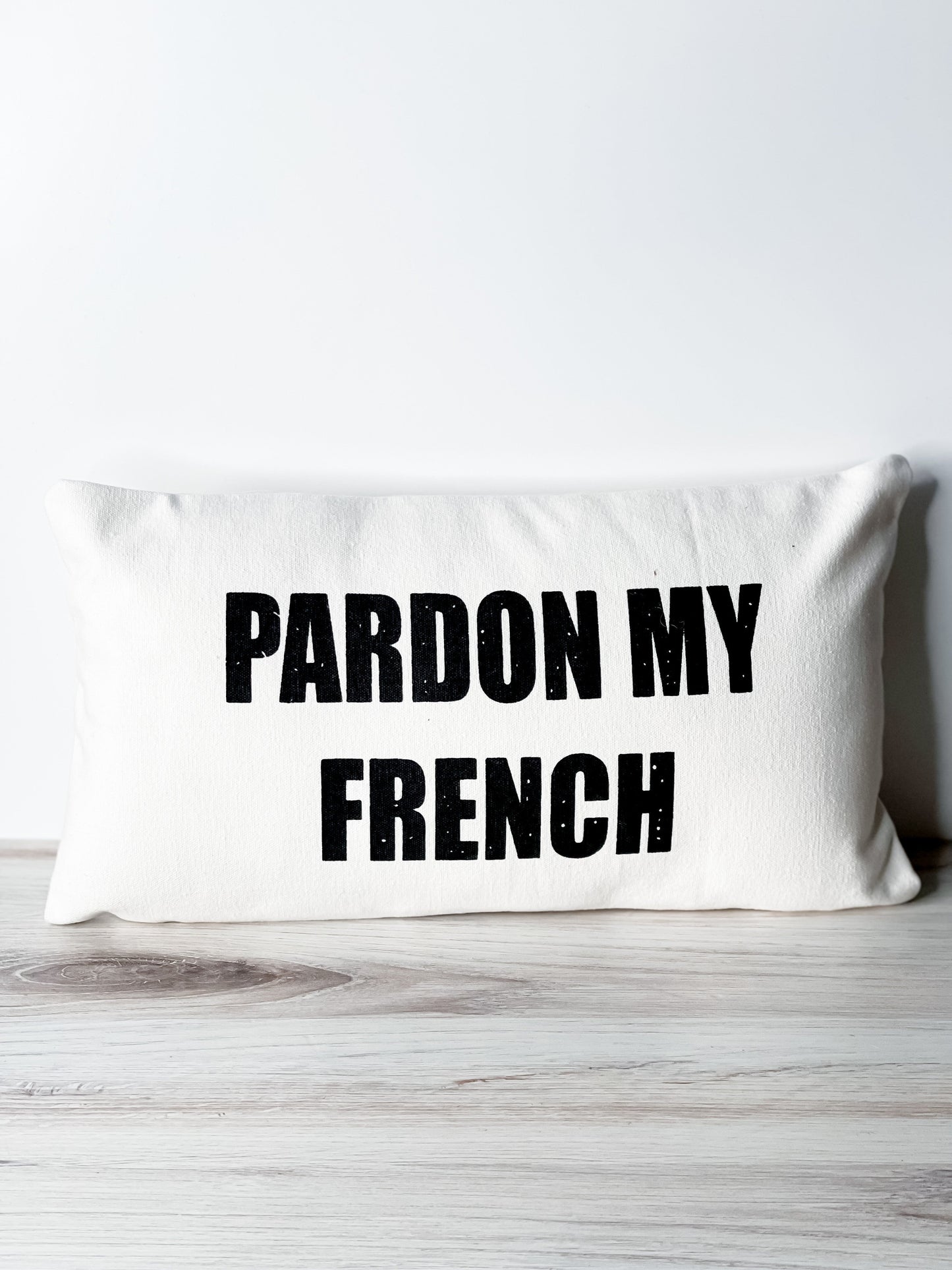 Pardon My French Pillow - Whiskey Skies