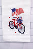 Patriotic Bike Kitchen Towel - Whiskey Skies