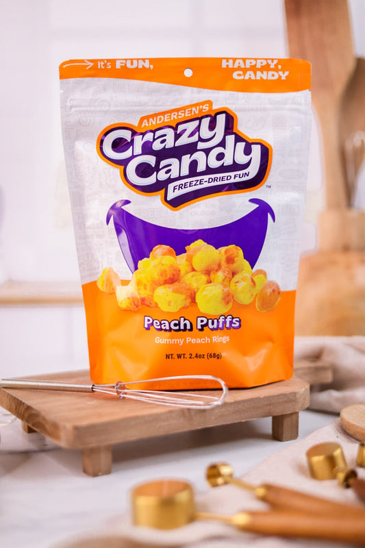 Peach Puffs Freeze Dried Candy - Whiskey Skies