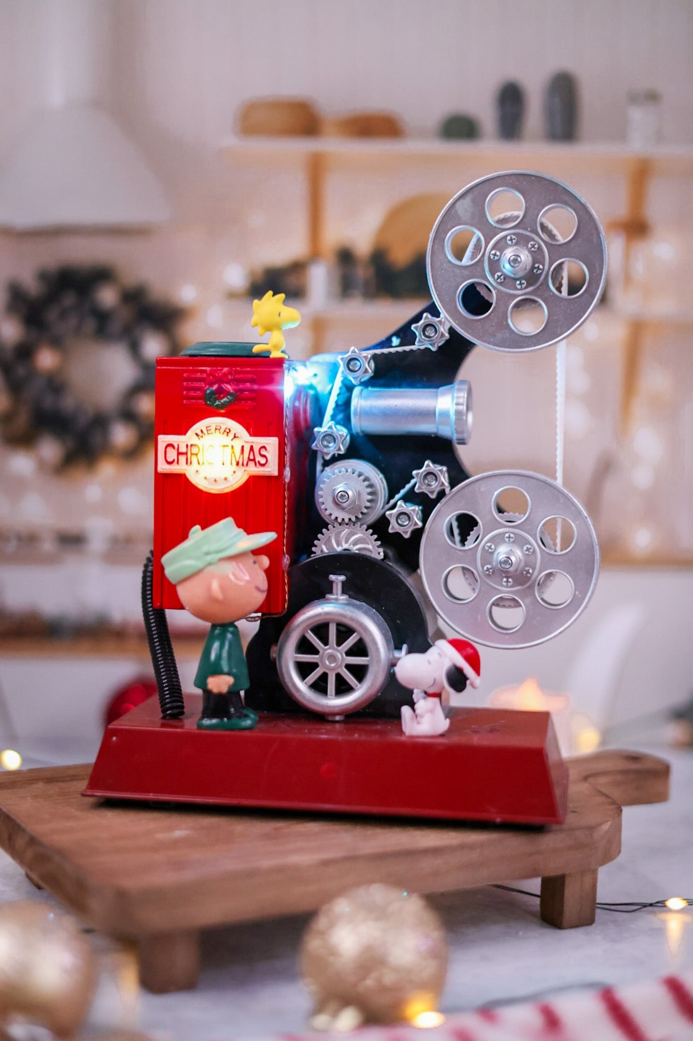 Peanuts Animated Musical Projector Tabletop - Whiskey Skies