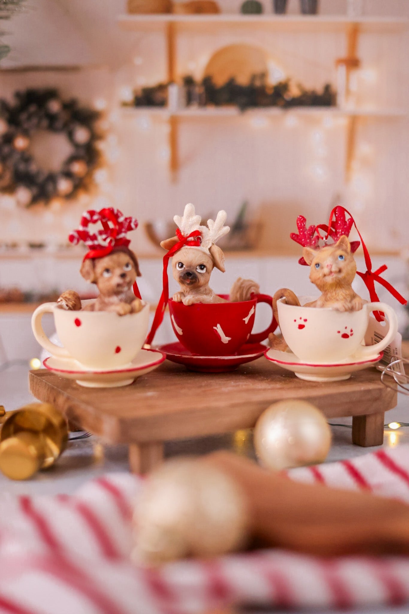 Pet Tea Cup Resin Ornaments (3 Styles) - Whiskey Skies