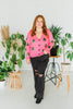 Pink Sequin Christmas Tree Cardigan - Whiskey Skies