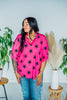 Pink Star Print Top - Whiskey Skies