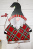 Plaid Winter Gnome Door Hanger - Whiskey Skies