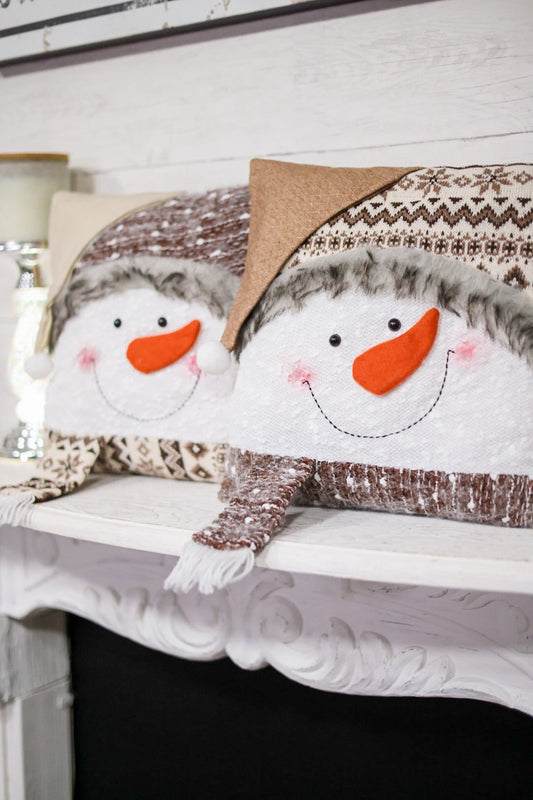 Plus Snowman Decor Pillows (Two Colors) - Whiskey Skies