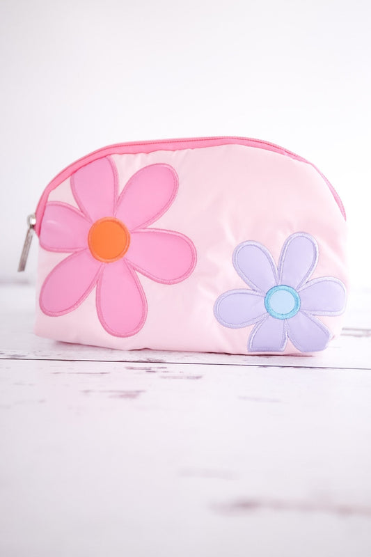 Pretty Petals Oval Cosmetic Bag - Whiskey Skies
