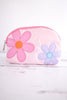 Pretty Petals Oval Cosmetic Bag - Whiskey Skies