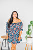Puff Sleeve Floral Dress - Whiskey Skies - UMGEE