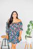 Puff Sleeve Floral Dress - Whiskey Skies - UMGEE