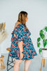 Puff Sleeve Floral Dress - Whiskey Skies - UMGEE