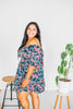 Puff Sleeve Floral Dress - Whiskey Skies - UMGEE