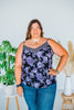 Purple Floral Tank - Whiskey Skies