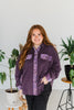 Purple Long Sleeve Sequin Pocket Top - Whiskey Skies