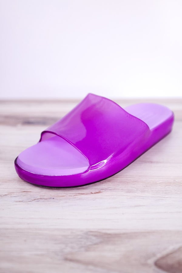 Purple Translucent Jelly Slides - Whiskey Skies