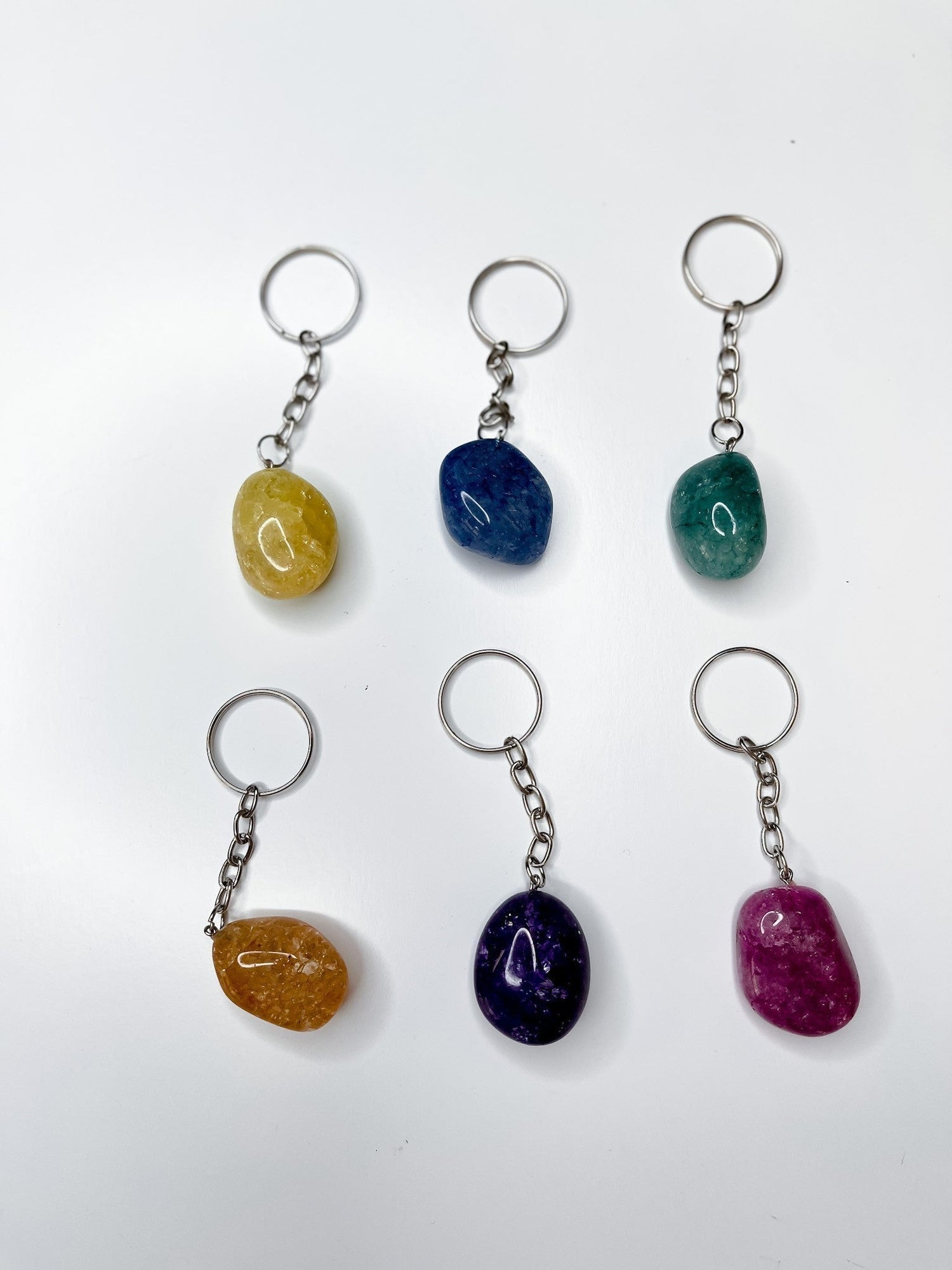 Rainbow Quartz Keychain (6 Colors) *Final Sale* - Whiskey Skies