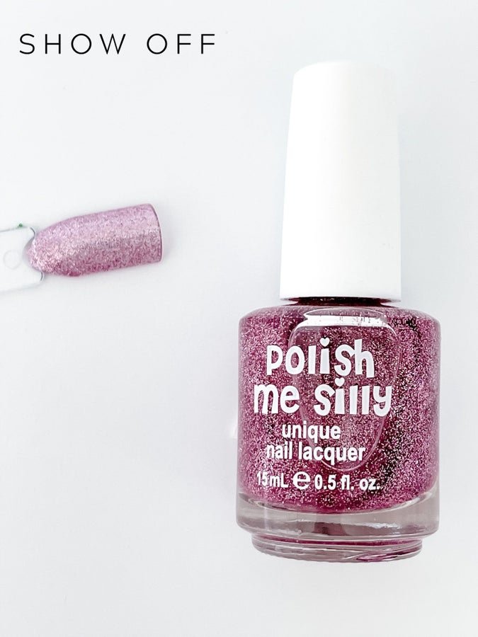 Rainbow Sparkle Nail Polish (6 Colors) - Whiskey Skies