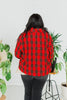 Red Plaid Button Front Jacket moo - Whiskey Skies