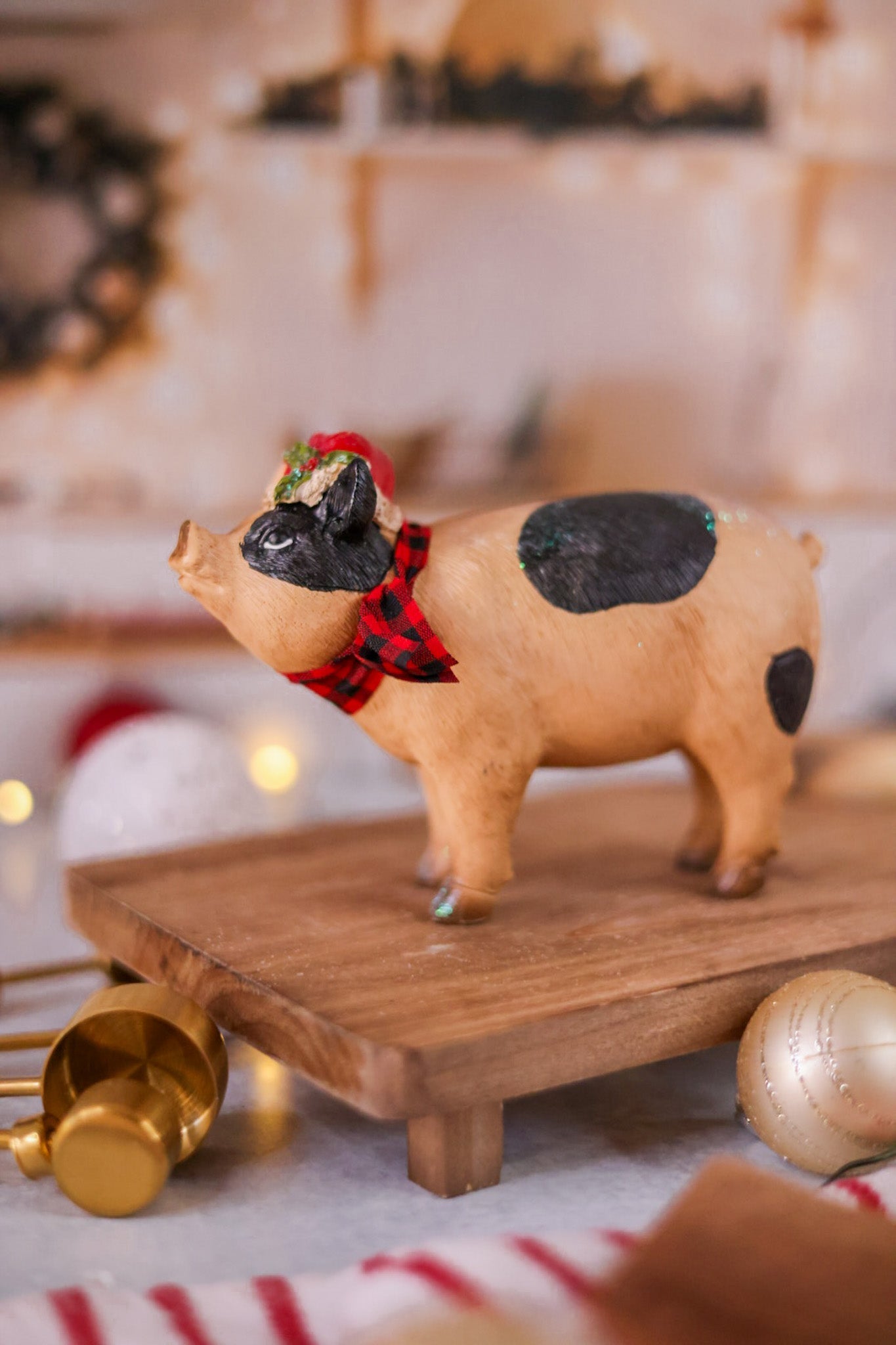 Resin Christmas Farm Animal Figures (4 Styles) - Whiskey Skies