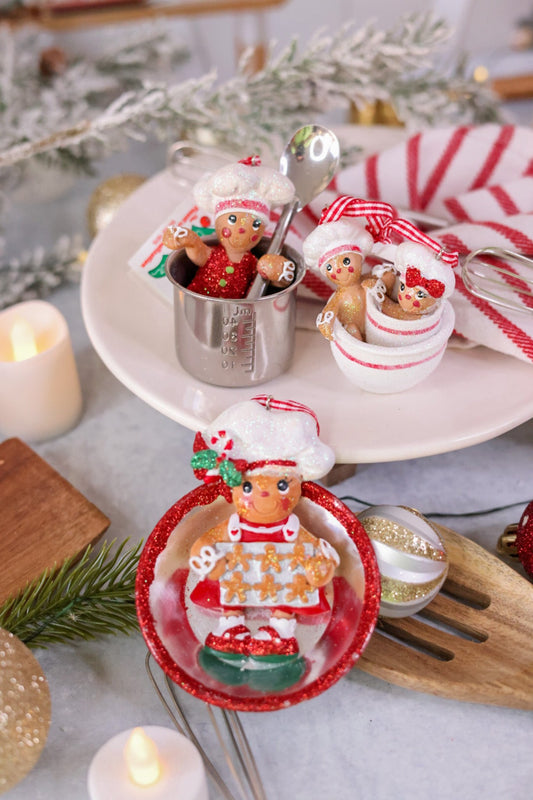 Resin Gingerbread In Cups Ornaments (Three Styles) - Whiskey Skies