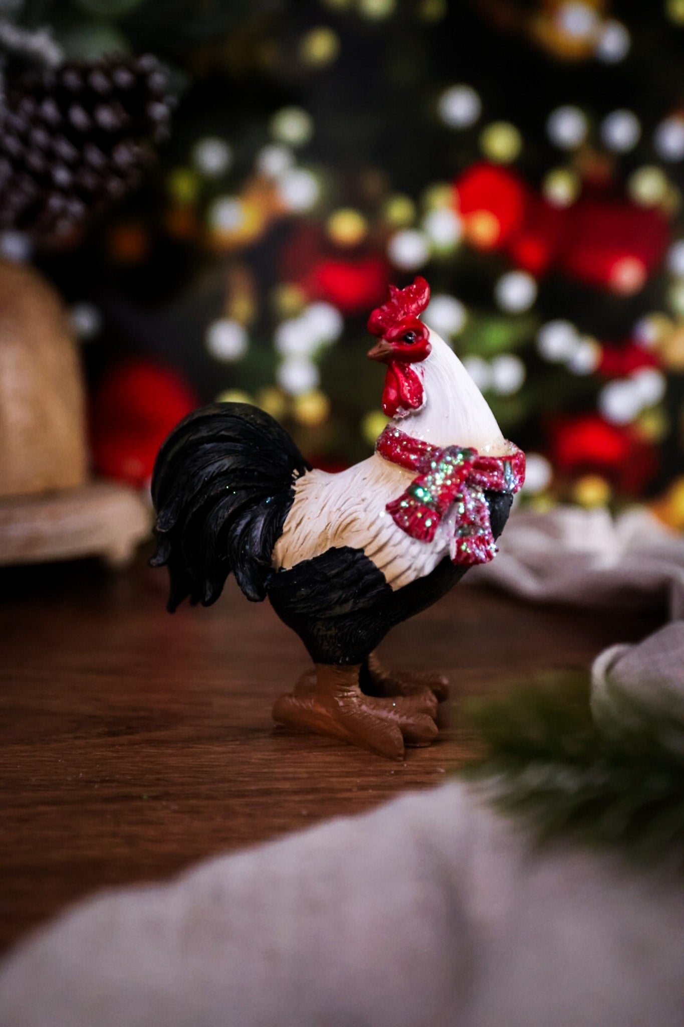 Resin Holiday Rooster (2 Styles) - Whiskey Skies
