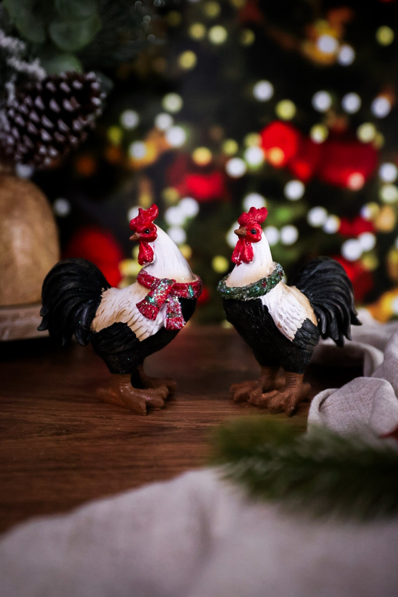 Resin Holiday Rooster (2 Styles) - Whiskey Skies