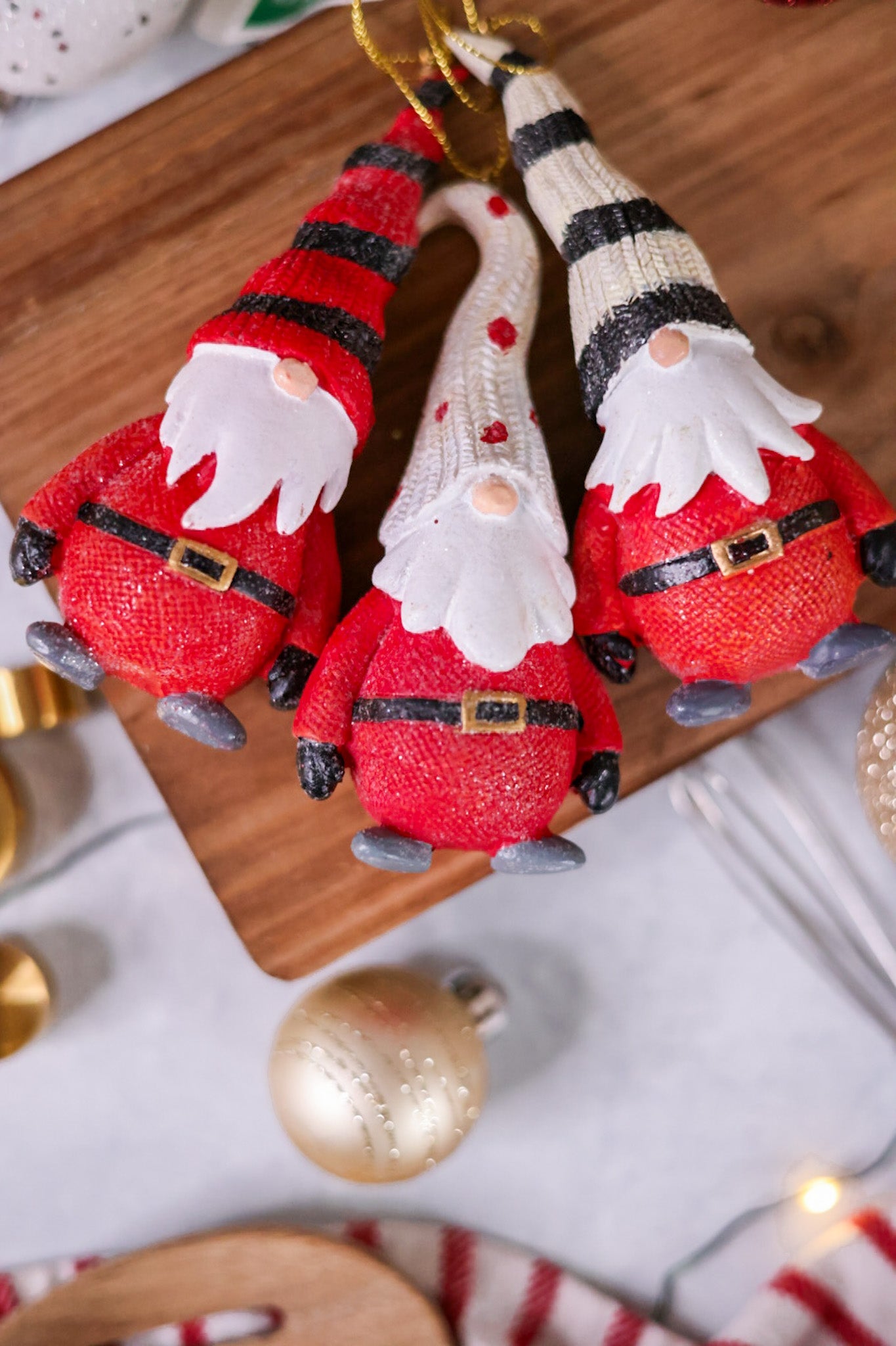 Resin Long Hat Christmas Gnome Ornaments (Three Styles) - Whiskey Skies