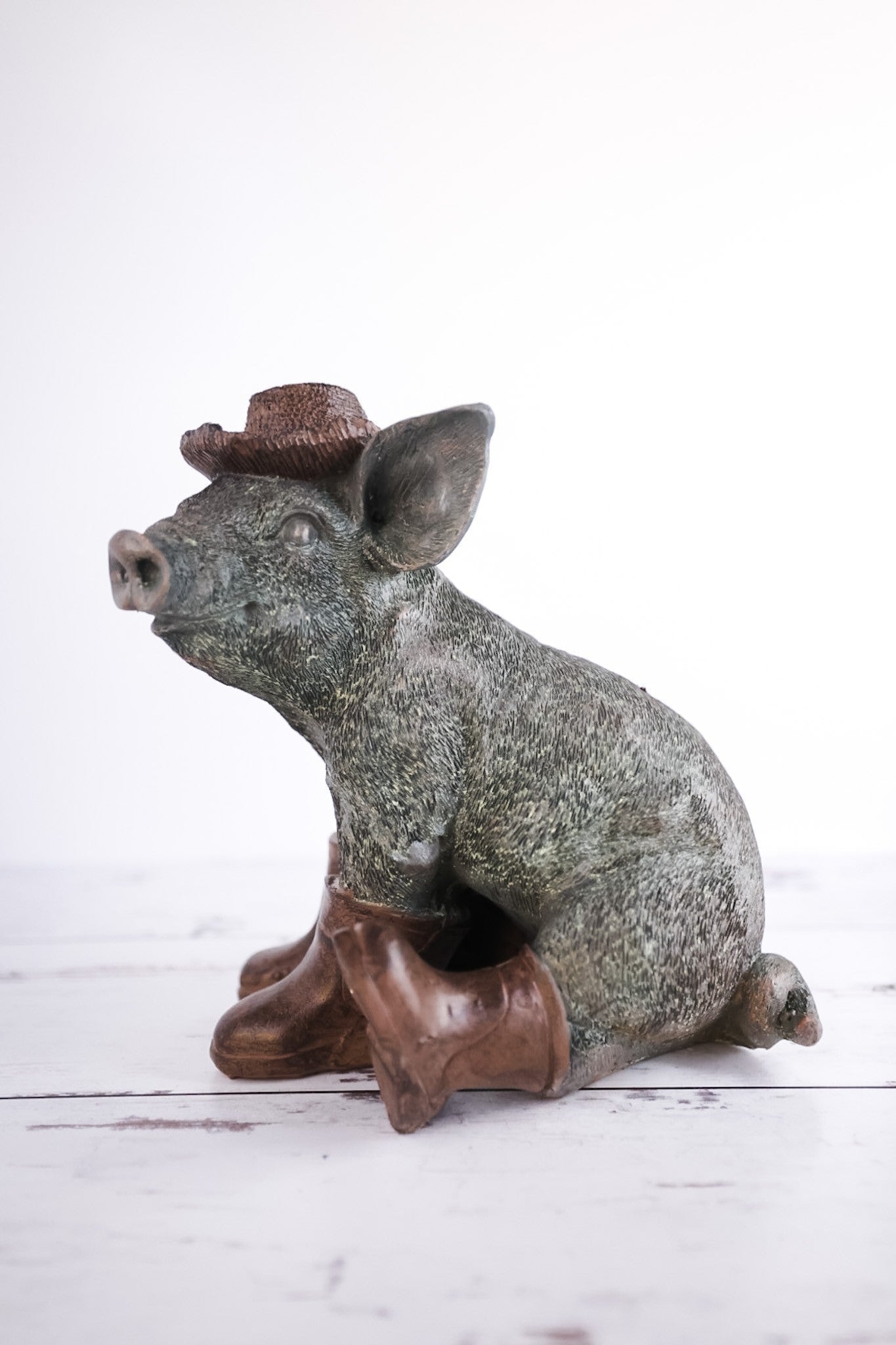 Resin Pig Figurine - Whiskey Skies