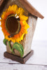 Resin Sunflower Hanging Birdhouse - Whiskey Skies