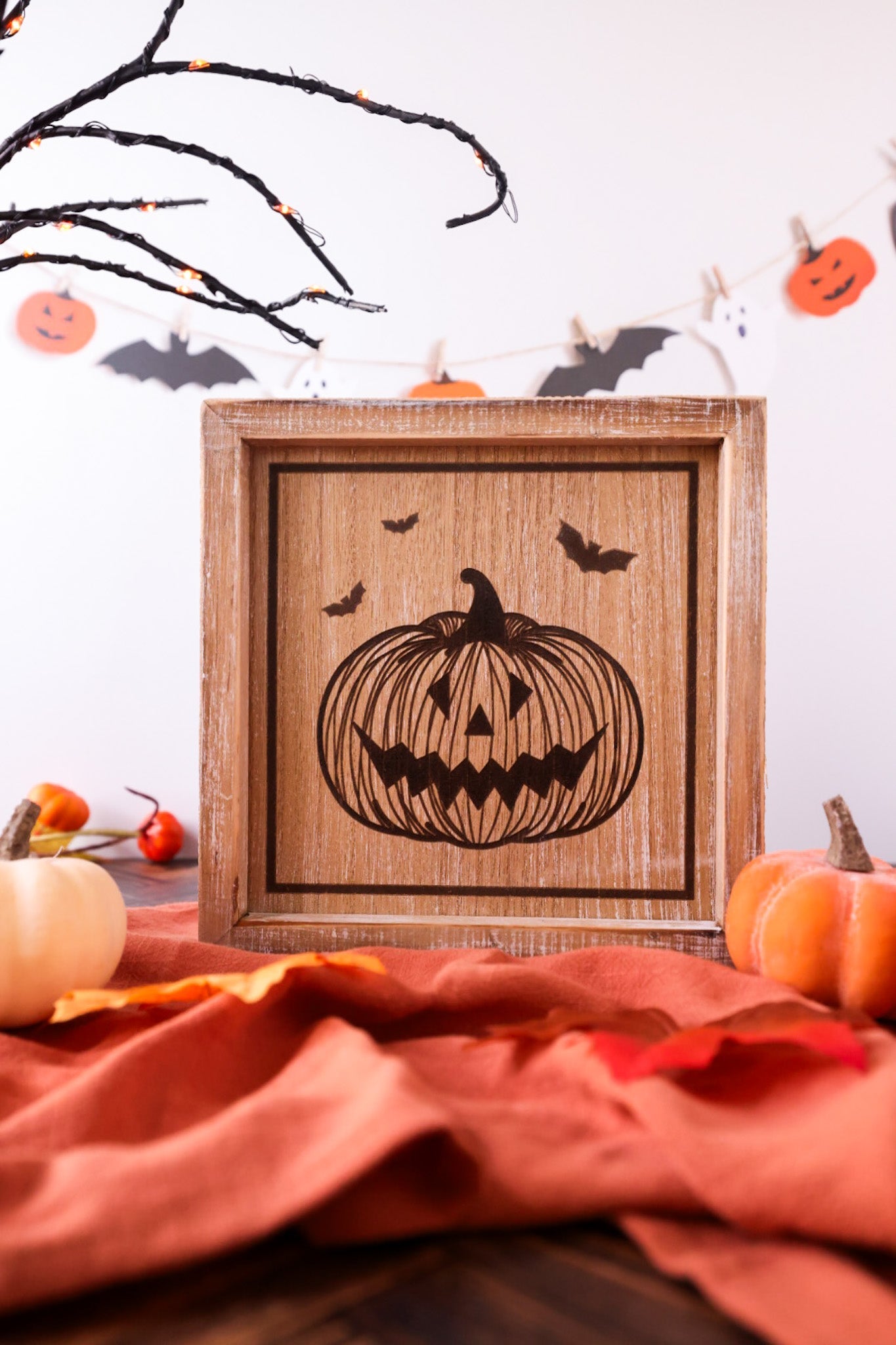 Reversible Halloween & Fall Sign - Whiskey Skies