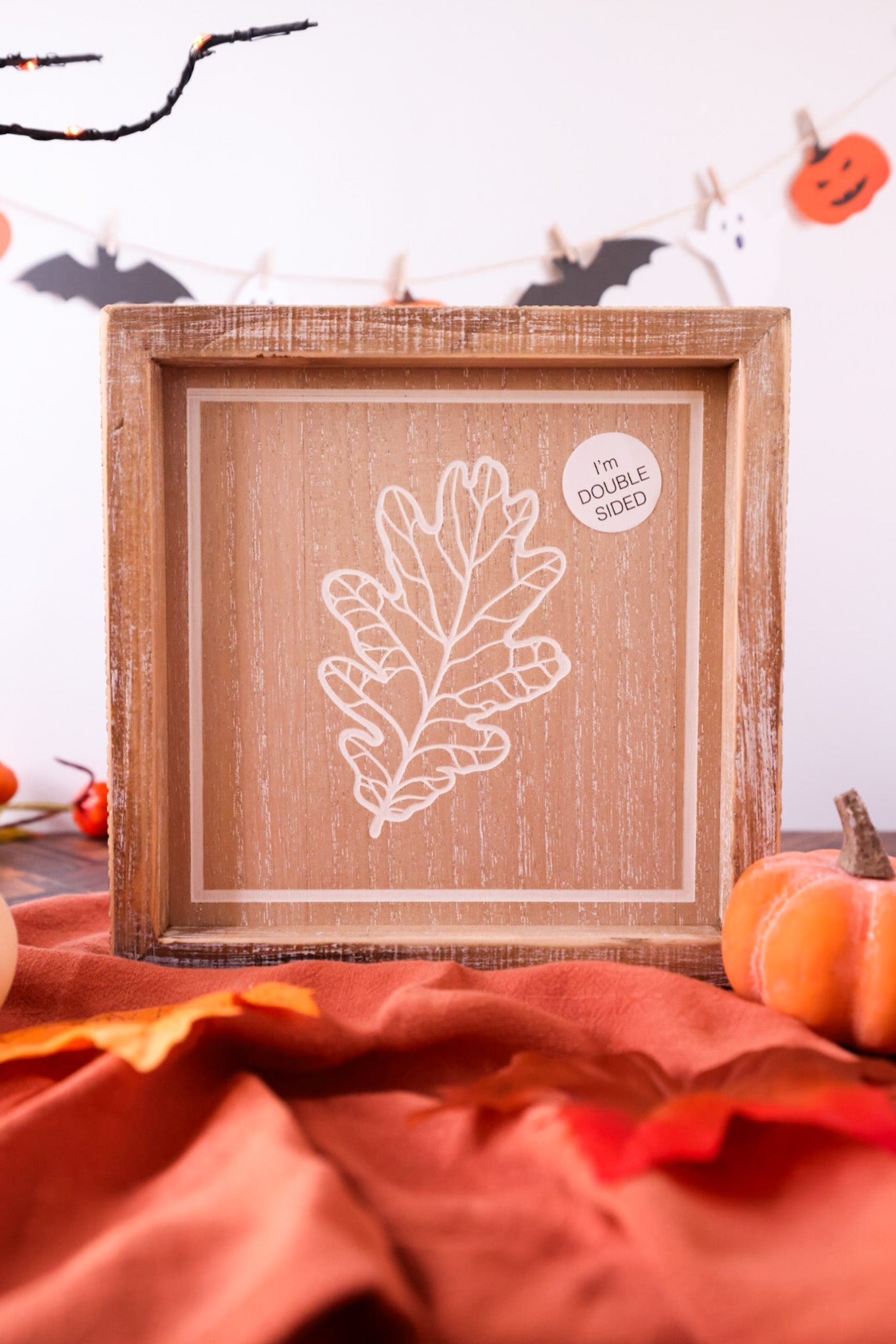 Reversible Halloween & Fall Sign - Whiskey Skies