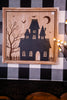 Reversible Haunted House/Winter Castle Sign - Whiskey Skies