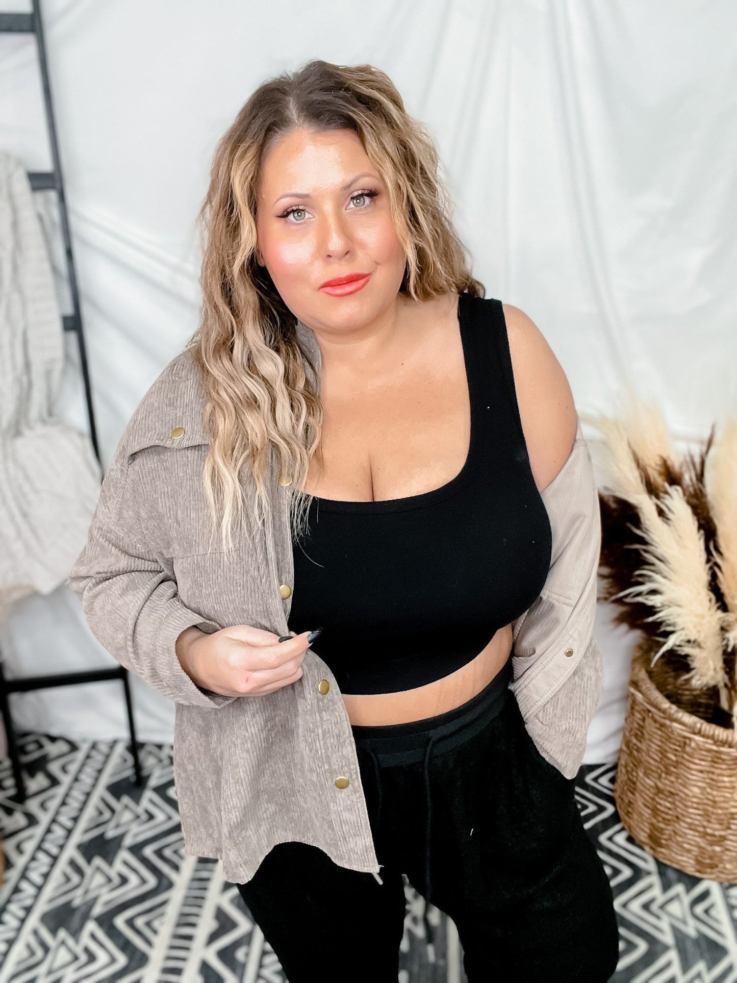 Ribbed Crop Top (2 Colors) - Whiskey Skies