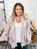 Ruffle Bottom Open Kimono - Whiskey Skies - EASEL