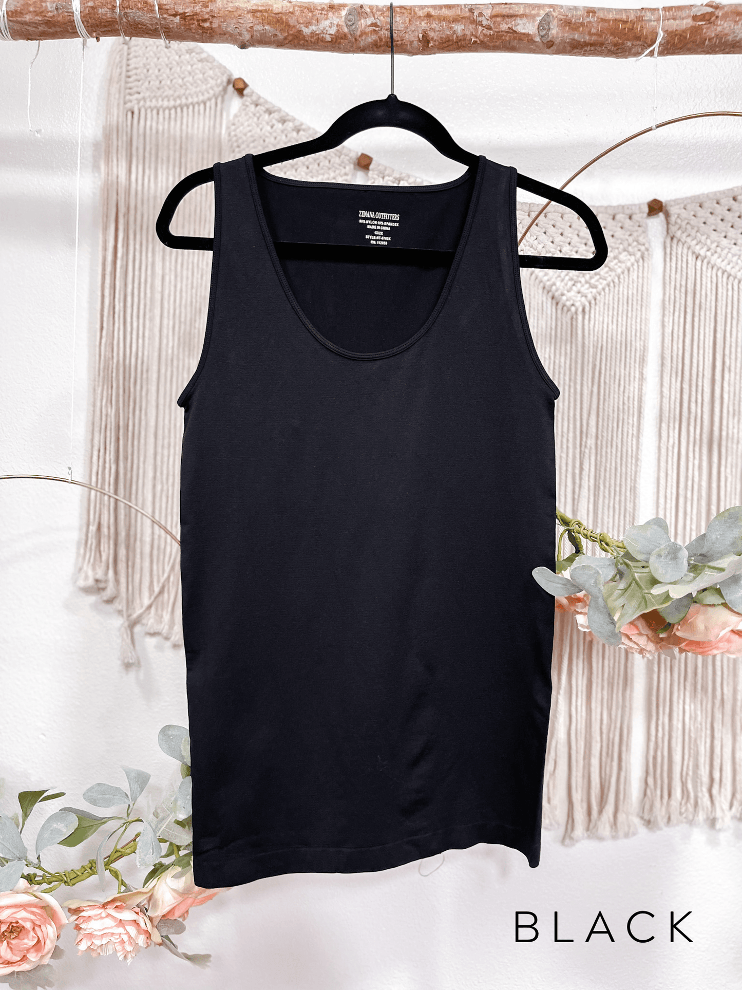 Scoop Neck Seamless Tank Top ( 6 Colors) - Whiskey Skies