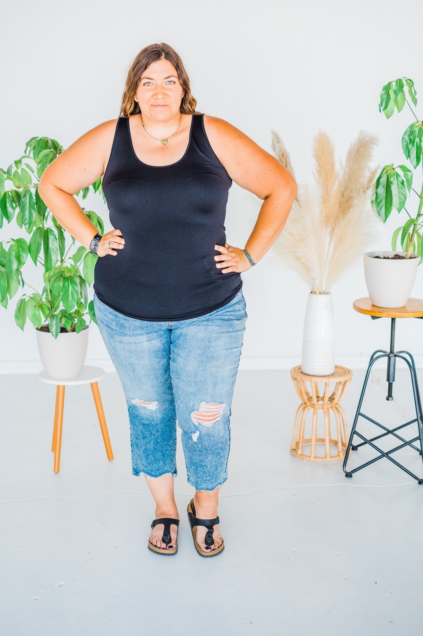 Scoop Neck Seamless Tank Top ( 6 Colors) - Whiskey Skies