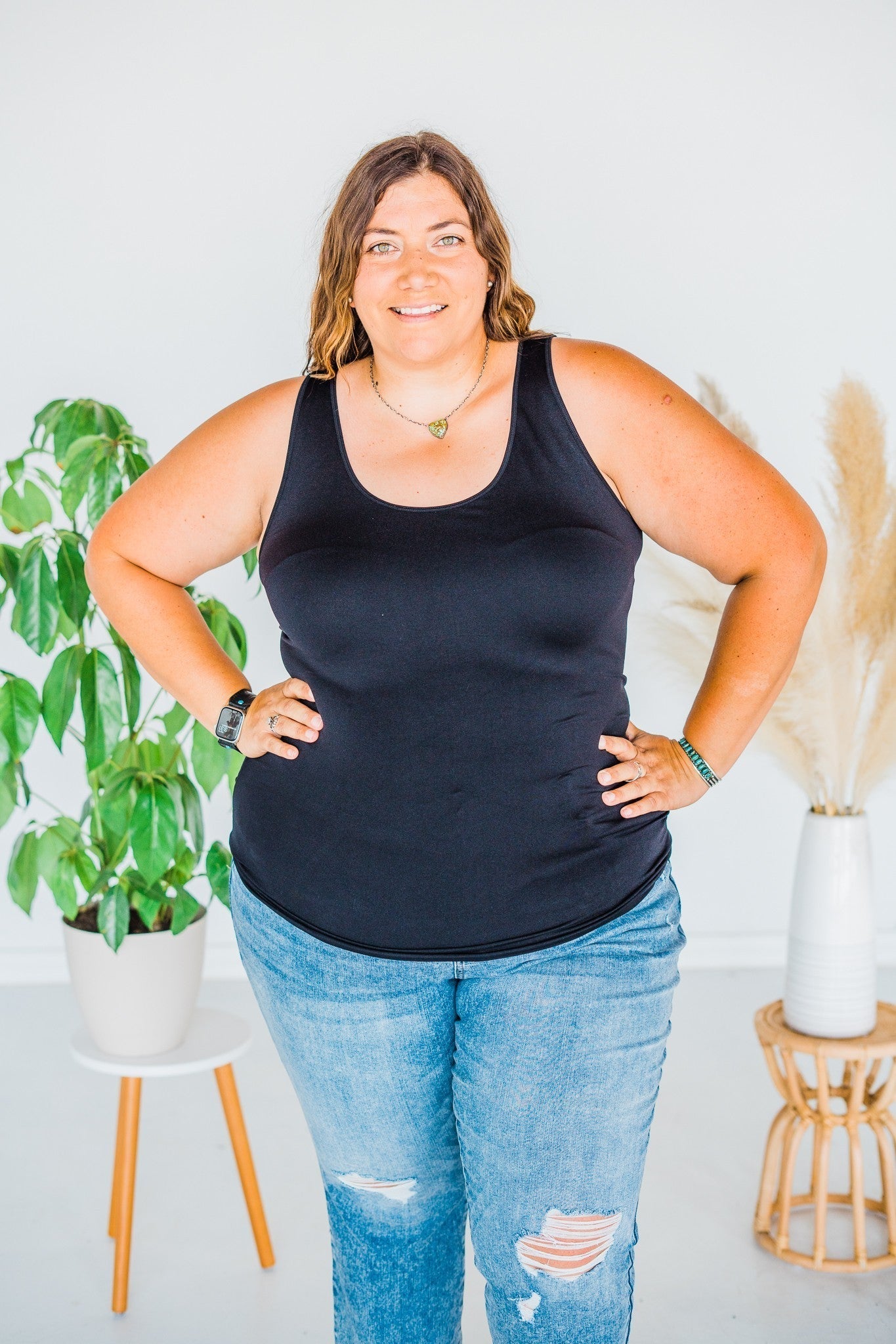 Scoop Neck Seamless Tank Top ( 6 Colors) - Whiskey Skies