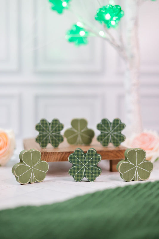 Set Of Six St. Patrick's Day Clover Ledgies - Whiskey Skies