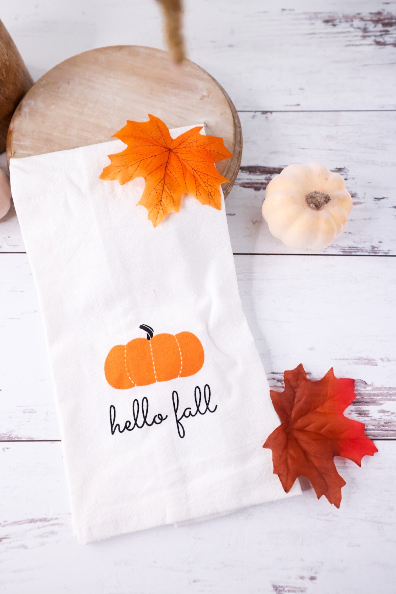 Set Of Two Autumn Decor Towels - Whiskey Skies