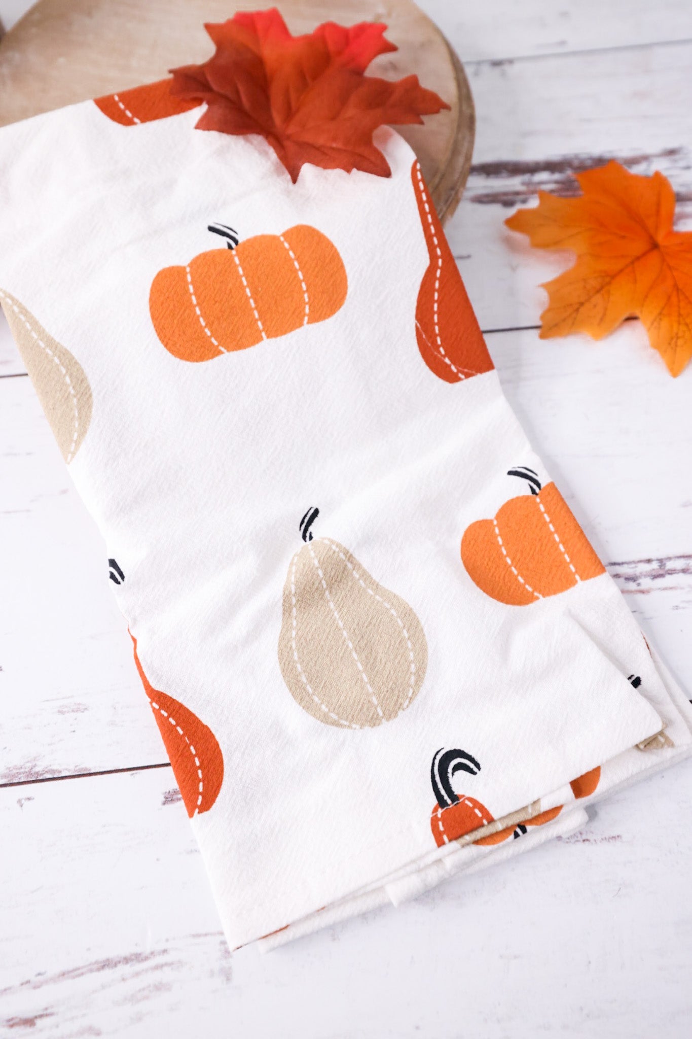 Set Of Two Autumn Decor Towels - Whiskey Skies