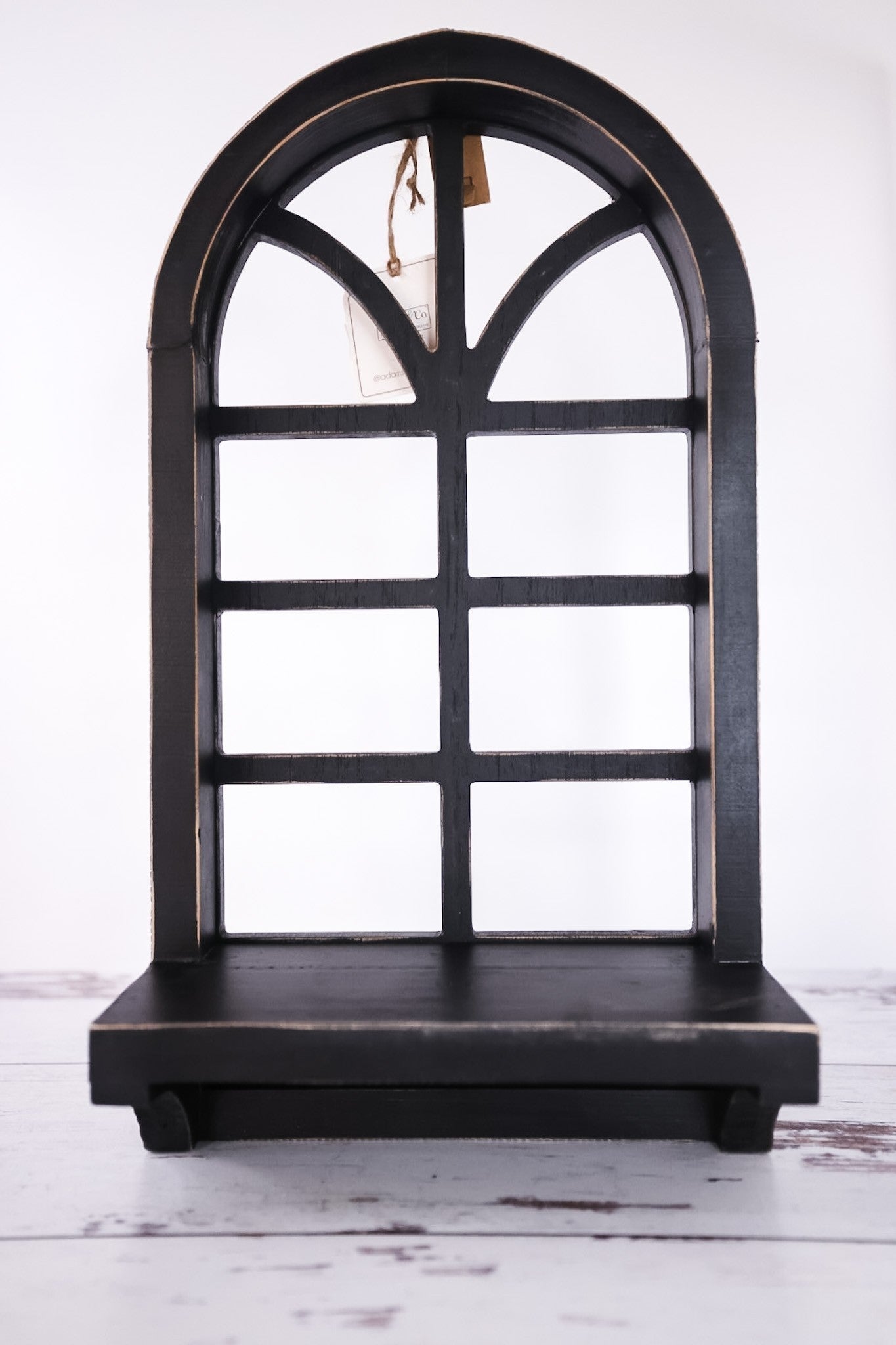 Small Black Window Frame With Shelf - Whiskey Skies