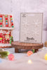 Snowflake Magnets S/4 White Glitter - Whiskey Skies