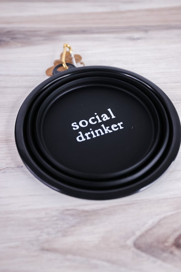 Social Collapsible Bowl Large - Whiskey Skies