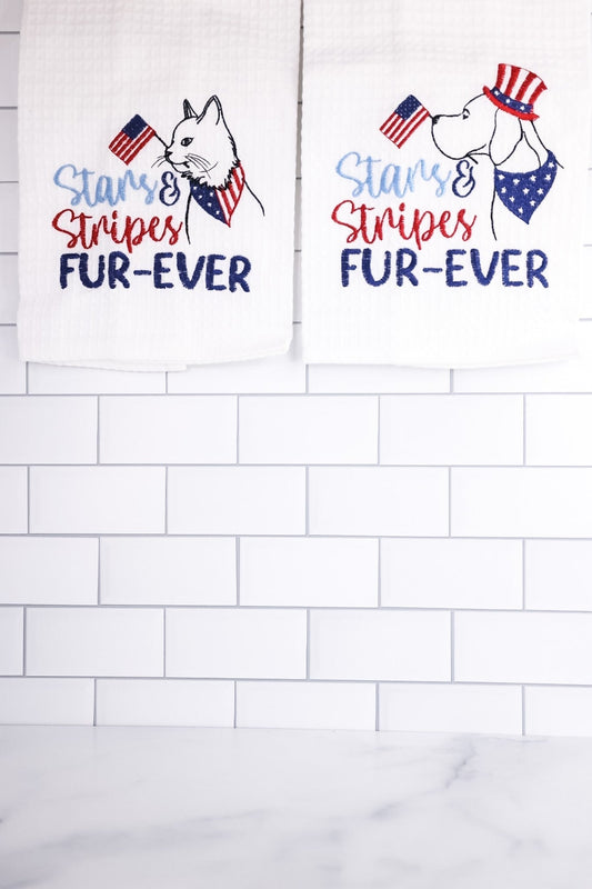 Stars And Stripes Fur-Ever Towels (2 Styles) - Whiskey Skies