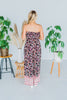 Strapless Floral Print Jumpsuit - Whiskey Skies - WHITE BIRCH