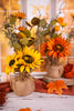 Sunflower burlap wrapped decor pots (Two Colors) - Whiskey Skies