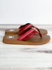 Tool Detailed Red Sandals - Whiskey Skies