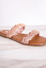 Twisty Rose Gold Sandals - Whiskey Skies