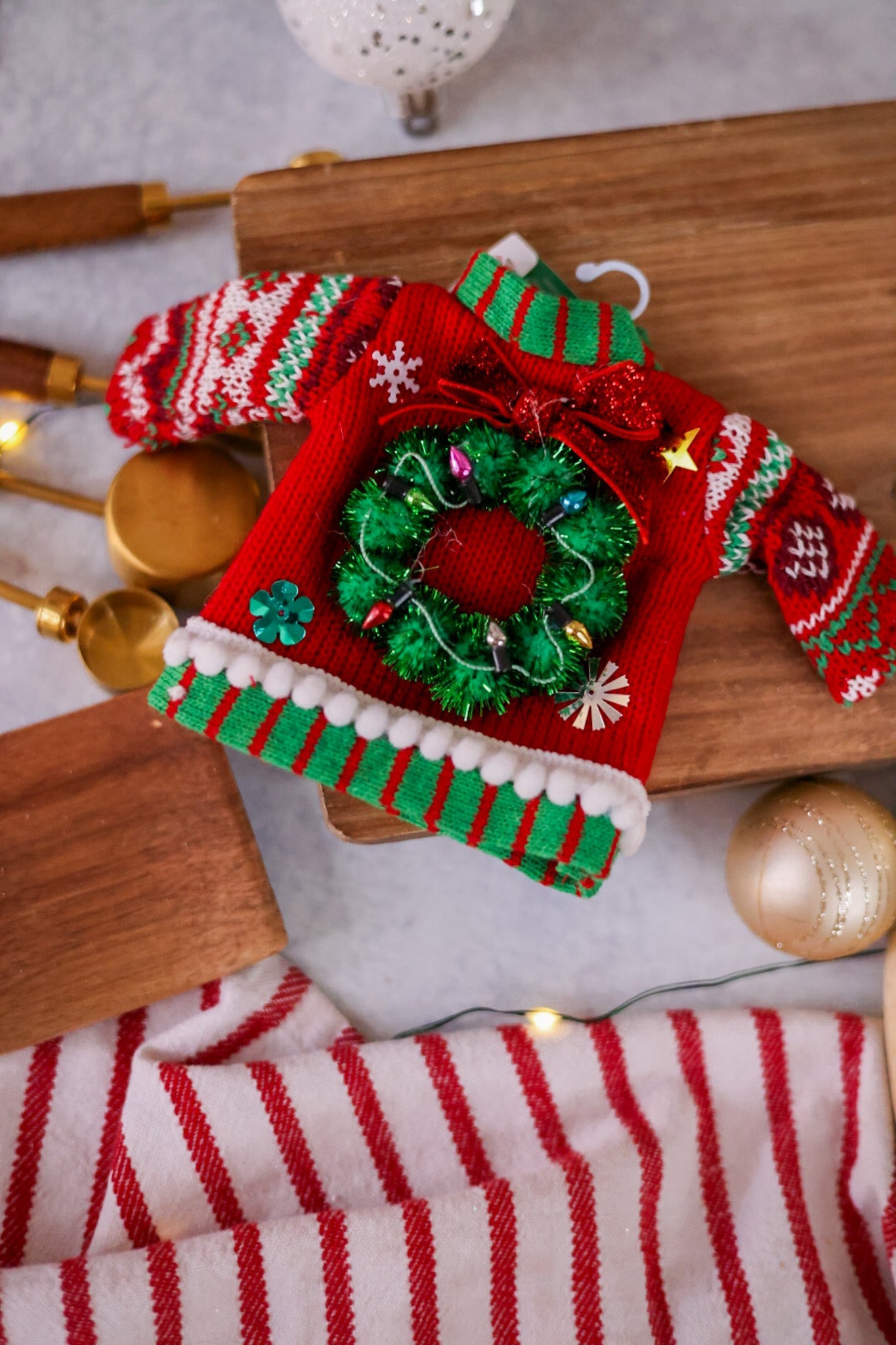 Ugly Christmas Sweater Ornaments (Three Styles) - Whiskey Skies
