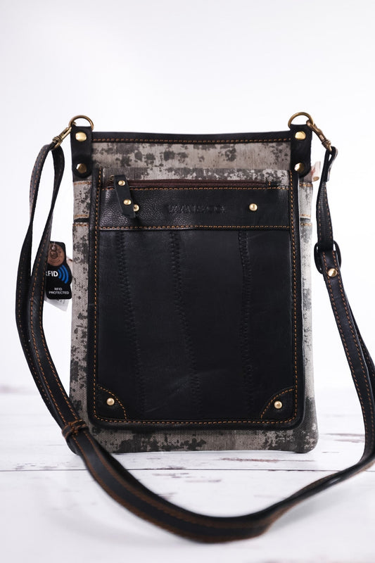 Vela Grey Crossbody Bag - Whiskey Skies